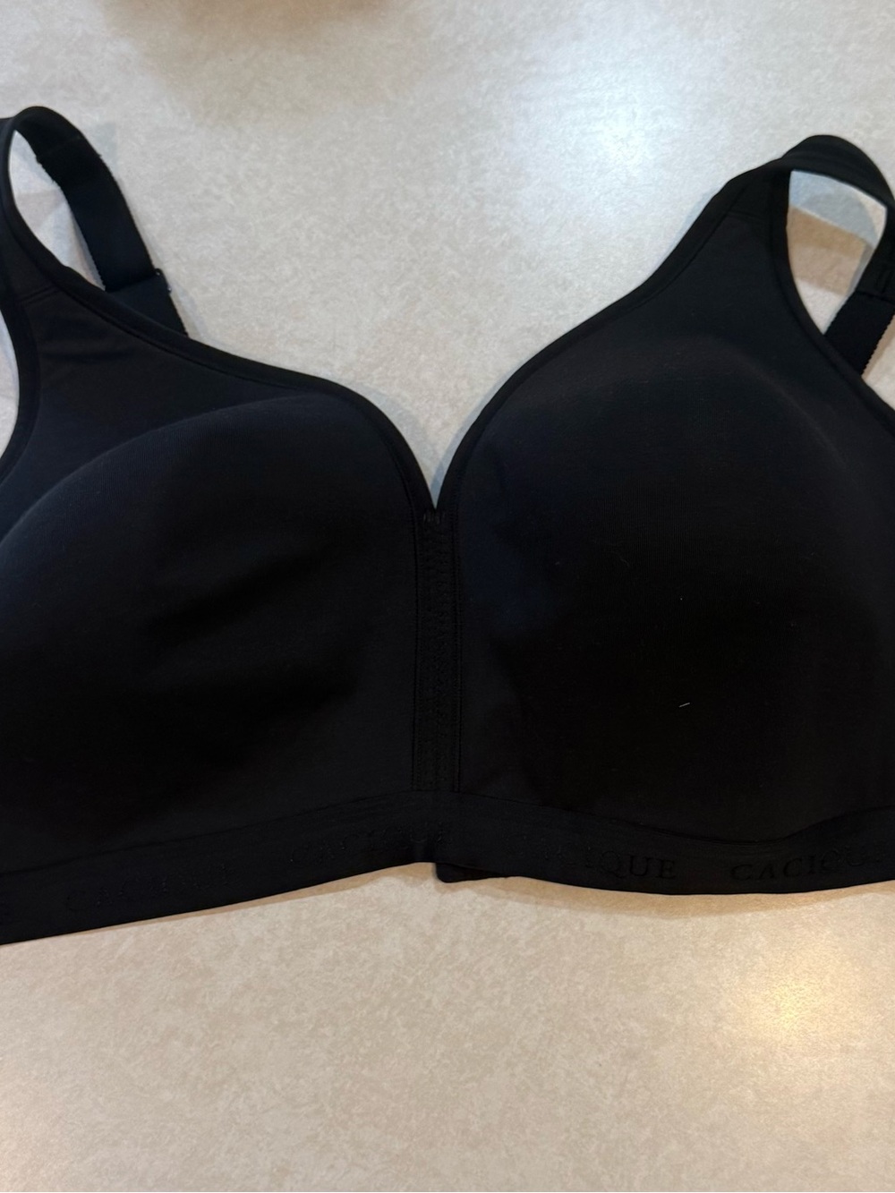 Cacique Wireless Black Seamless Everyday Bra